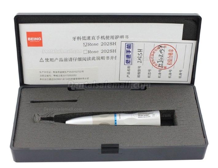 BEING Rose202SH Dental Inner Water Slow Speed Straight Handpiece Nose Cone